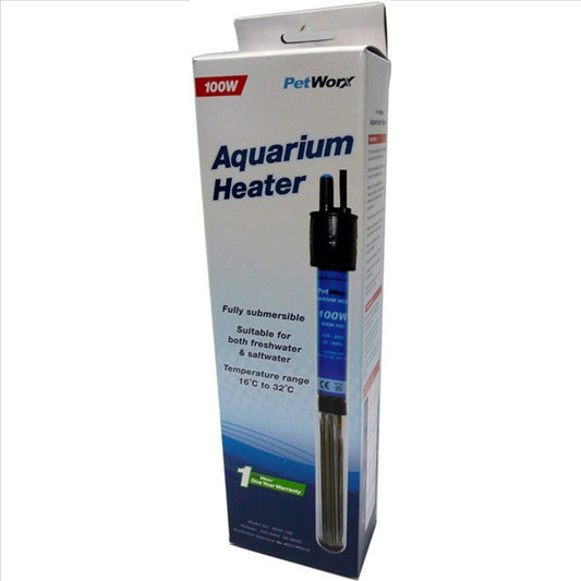 Petworx Aquarium Heater 100W Submersible Glass